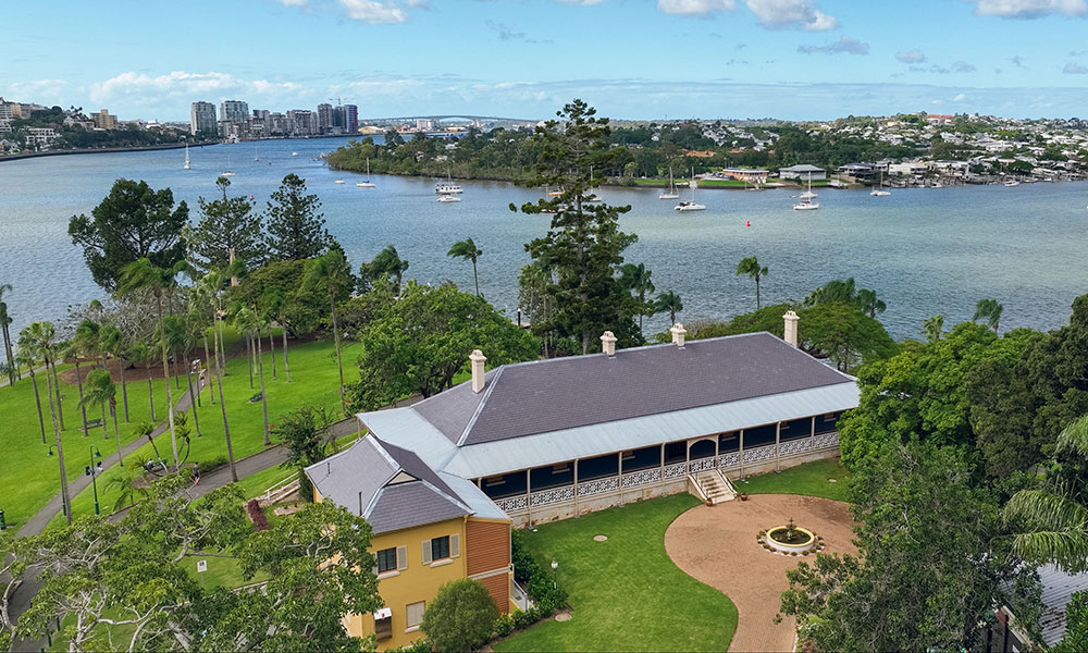 Newstead House with Brisbane River in the background